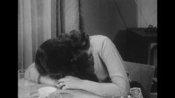 1950s: Wife begins to cry Stock Footage