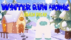 Winter Run Home | Brain Break | Winter P.E Game | 4K Instructional Video