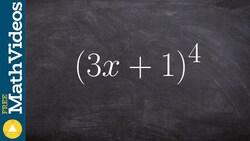 Learn how to find the second term by expanding a binomial Instructional Video