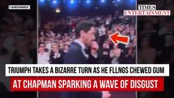 'Gross, Disgusting', Actor Adrien Brody Flings Gum Mid-Walk At The Oscars, Girlfriend Tries To Catch It | WATCH News Clip