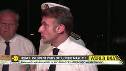 French President Emmanuel Macron Visits Cyclone-Ravaged Mayotte News Clip