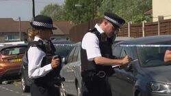 Police near crime scene where man was shot dead at gathering in Waltham Forest News Clip