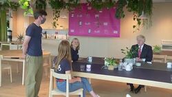 Boris Johnson meeting staff at Bulb Energy News Clip