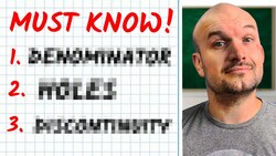 Main things you need to know on finding the domain of a rational function Instructional Video