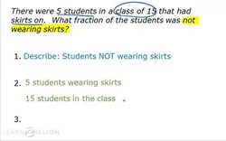 Writing Fractions from Word Problems Instructional Video