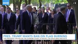 Pres. Trump Wants Supreme Court To Revisit Flag Burning Case News Clip