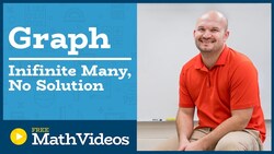 Master Solving a system of equations by graphing with no or infinite many solutions Instructional Video