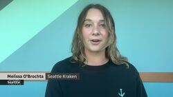 #TheMoment a grizzly bear charged at the Seattle Kraken's mascot News Clip