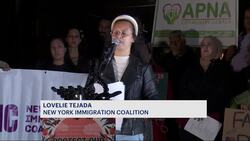 Rally held in Foley Square to support immigration justice, protect families from mass deportations News Clip