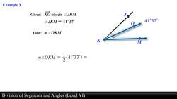 Geometry: Division of Segments and Angles (Level 6 of 8) Instructional Video