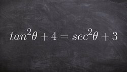 How to verify a trigonometric identity by using pythagorean identities Instructional Video
