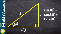 Learn how to determine the sine cosine and tagent given a right triangle Instructional Video