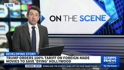 Trump threatens a 100% tariff on foreign-made films News Clip