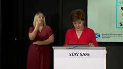 Nicola Sturgeon MSP speaking at daily coronavirus press briefing News Clip