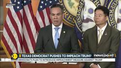 Texas democrat moves to impeach Trump over Gaza plan. News Clip
