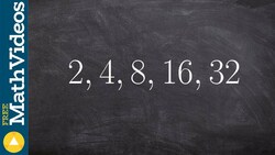 Given a sequence of numbers determine if it is geometric or not Instructional Video