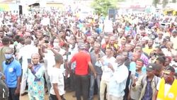CLEAN : Congo: Mathias Dzon meets his supporters for last rally News Clip