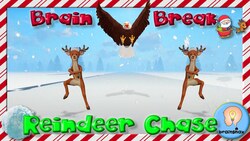 Reindeer Chase | Brain Break | Christmas Game | PE Game Instructional Video