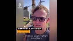 EU envoy paraglides off Gaza’s coast News Clip