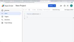Google Apps Script - Exercise Coding Projects - Getting Started with Google Apps Script Instructional Video