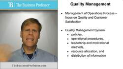 Quality Management Instructional Video