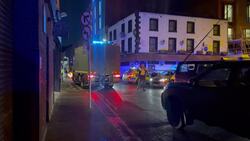 Explosive experts arrive on scene after a man dies in explosion at Dublin homeless hostel News Clip