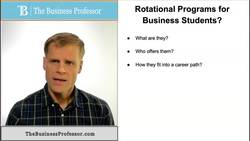 Rotational Programs for Business Graduates Instructional Video