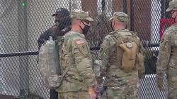 National Guard on patrol in Washington DC News Clip