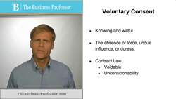 Voluntary Consent - Contract Law Instructional Video
