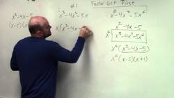 How to factor a trinomial raised to the third power by factoring out an x first Instructional Video