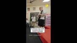 Ed Sheeran grooves to Butta Bomma, Sings Shape Of You Along With Kids News Clip