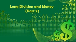 Long Division and Money (Part 2) Instructional Video