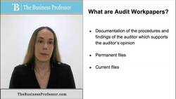 Audit Work Papers: Importance and Classification Instructional Video