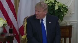 Trump meets French President Macron in London News Clip