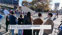 Bronx gets loud on short stretch of New York City marathon route News Clip