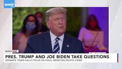 President Trump And Joe Biden Hold Dueling Town Halls News Clip