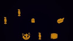 Halloween background animation with the pumpkins, skulls, coffins, ghosts Stock Footage