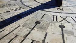 Sundial. Shooting in the summer. Stock Footage