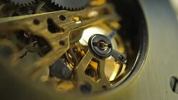 Clock Mechanism Works Stock Footage