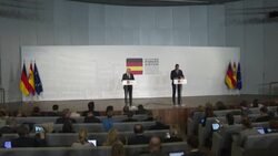 CLEAN : Spain's Sanchez and Germany's Scholz defend MidCat gas link idea at joint presser News Clip