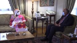 CLEAN : Egyptian Foreign Minister meets with his Sudanese counterpart News Clip