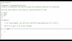 Rust Programming 2023 - A Comprehensive Course for Beginners - What Is the For Loop in Rust Instructional Video
