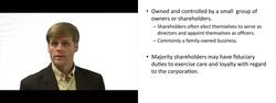 Closely Held Corporation - Explained Instructional Video
