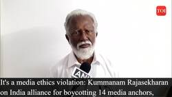 The journalist boycott by 'India' is damaging the prospects of democratic values :Kummanam Rajasekharan News Clip