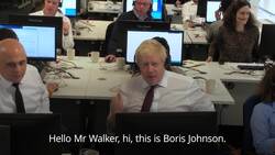 Boris Johnson gets on the phone to make a final push for votes News Clip