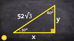 How to determine the legs of a 30 60 90 triangle when given the hypotenuse Instructional Video