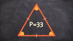 Finding the length of a side of a equilateral triangle given the perimeter - Online Tutor Instructional Video