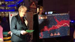 Emma Thompson issues 'extreme weather warning' outside BBC News Clip