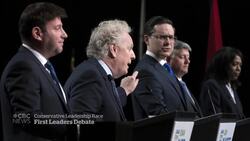 Conservative leadership candidates square off in first debate News Clip