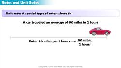 Rates and Unit Rates Instructional Video